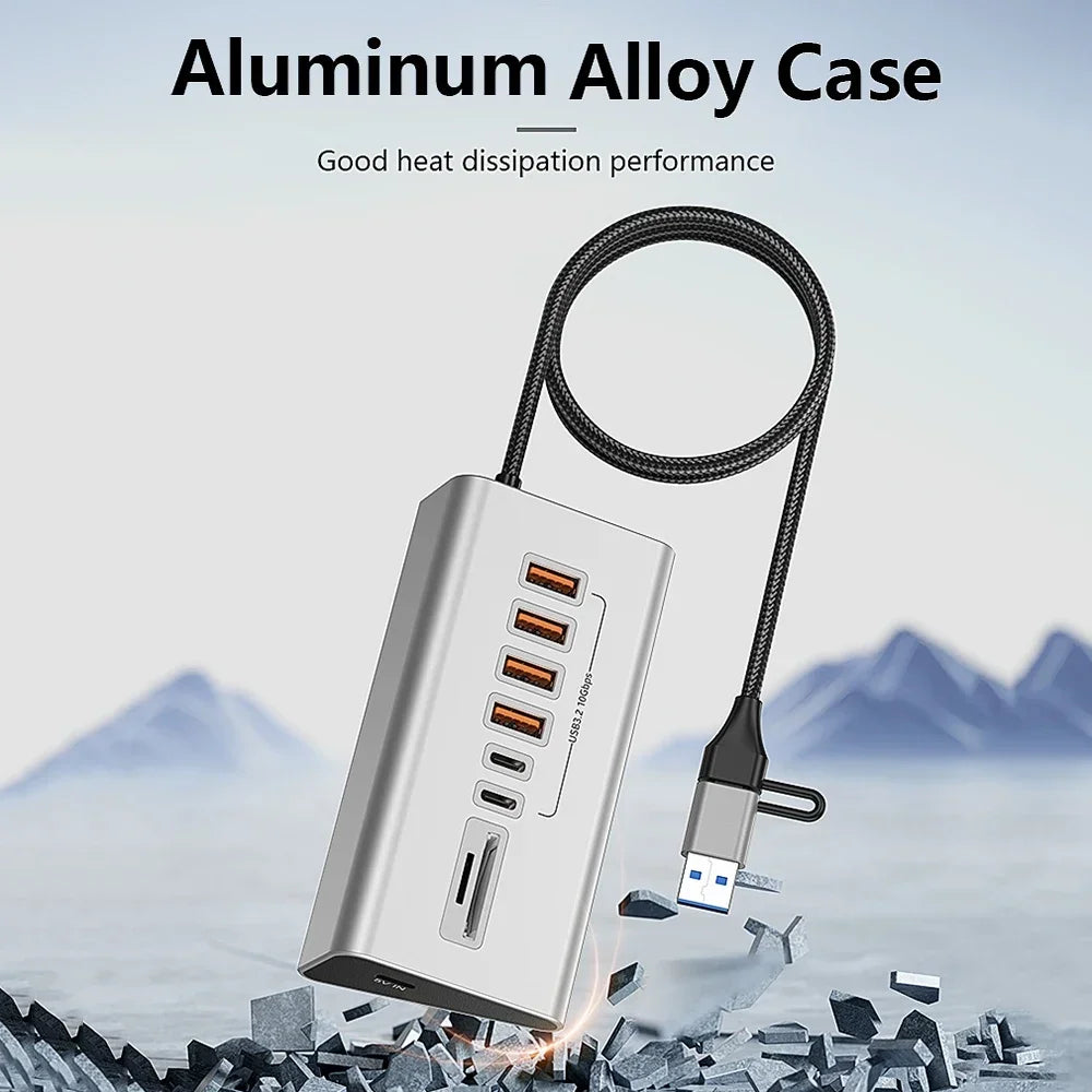 🔌 USB 3.2 Docking Station 10Gbps – Πολυλειτουργικό Hub Type-C για Απόλυτη Συνδεσιμότητα!