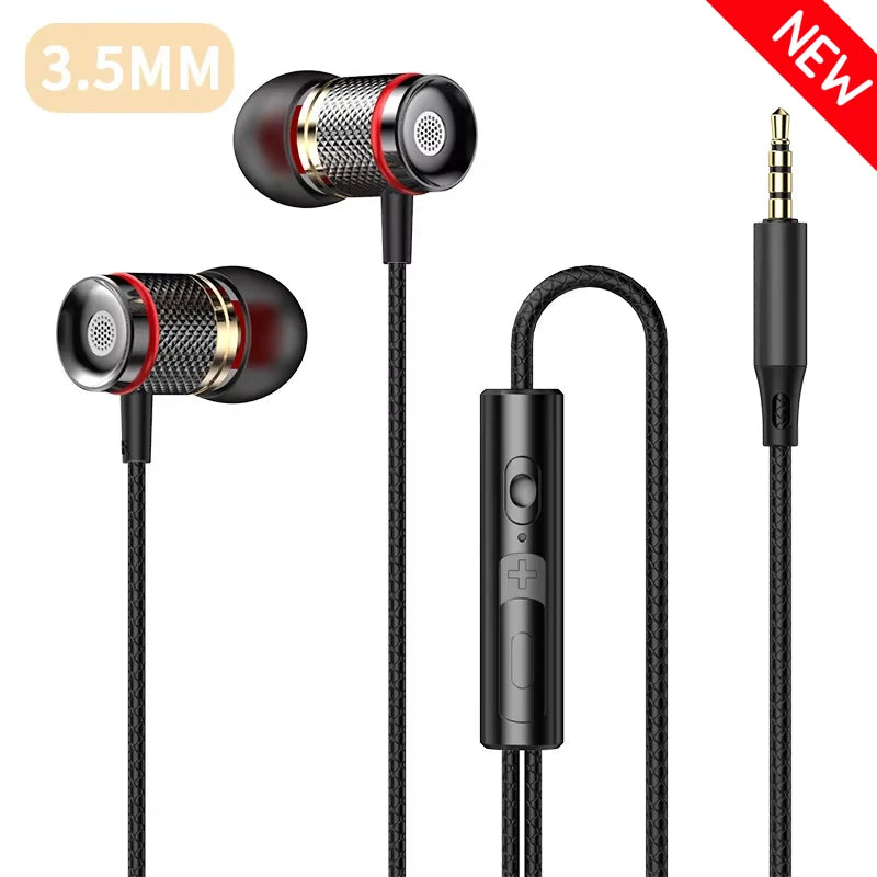 🎧 9D HiFi Heavy Bass Earphones – Ενσύρματα Ακουστικά με 7.1 Surround & Μικρόφωνο