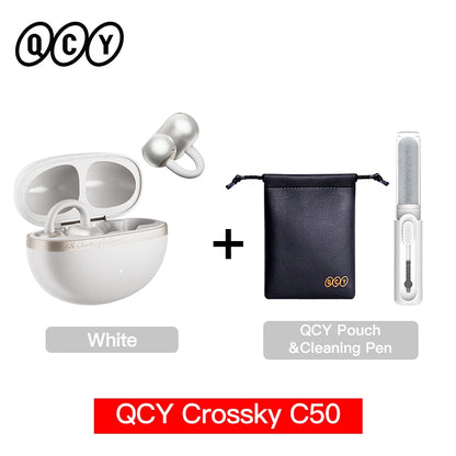 QCY Crossky C50 Open-Ear Wireless Earbuds – Bluetooth 6.0 Clip-On Ακουστικά
