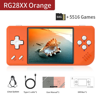 ANBERNIC RG28XX – Retro Handheld Game Console 2.83" IPS • Linux System • 5000+ Retro Games • 3100mAh • HDMI Output
