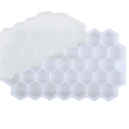 🧊🍯 Ice Molds Honeycomb – Σιλικονούχα Φόρμα Παγάκια Κυψέλης BPA Free ✨