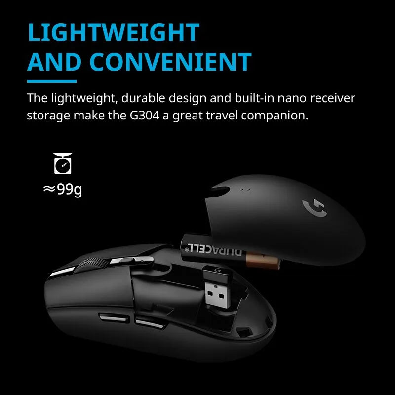🎮 Logitech G304 / G305 Lightspeed Wireless Gaming Mouse – 12000DPI, 6 Κουμπιά, RGB, HERO Sensor 🖱️⚡ Ταχύτητα, ακρίβεια και φορητότητα – Ο απόλυτος σύμμαχος στο gaming & γραφείο!