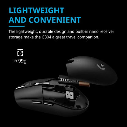 🎮 Logitech G304 / G305 Lightspeed Wireless Gaming Mouse – 12000DPI, 6 Κουμπιά, RGB, HERO Sensor 🖱️⚡ Ταχύτητα, ακρίβεια και φορητότητα – Ο απόλυτος σύμμαχος στο gaming & γραφείο!