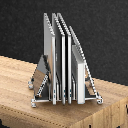 💻📐 New Vertical Laptop Stand 3 σε 1 – Ρυθμιζόμενη Κάθετη Βάση Notebook & MacBook 🎯