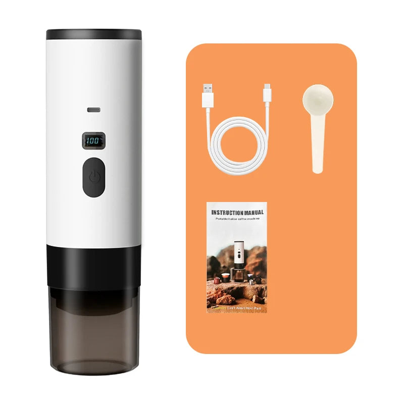 ☕🚀 Wireless Portable Coffee Machine – 3 σε 1 Espresso Maker με Digital Display 🚀☕