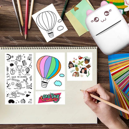 🖨️ 58mm Photo Label Mini Thermal Printer – Φορητός Εκτυπωτής Αυτοκόλλητων & Ετικετών μέσω Bluetooth