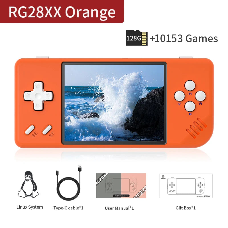 ANBERNIC RG28XX – Retro Handheld Game Console 2.83" IPS • Linux System • 5000+ Retro Games • 3100mAh • HDMI Output