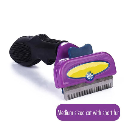 🐾 Βούρτσα Περιποίησης & Αφαίρεσης Τριχών – Cat & Dog Grooming Brush | Εργαλείο Καθαρισμού για Γάτες & Σκύλους