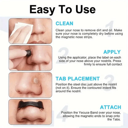 😴👃 Sport Magnetic Nasal Dilator – Ελεύθερη Αναπνοή & Ήσυχος Ύπνος! 👃😴 Anti-Snoring Kit | Breathing Strips + Magnetic Nose Clips | Sleep & Sports Aid