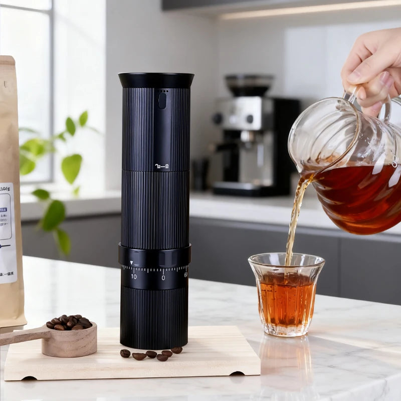 ☕⚡ Ηλεκτρικός Μύλος Καφέ USB 38mm – Ασύρματος, Φορητός & Υψηλής Ακρίβειας ⚡☕