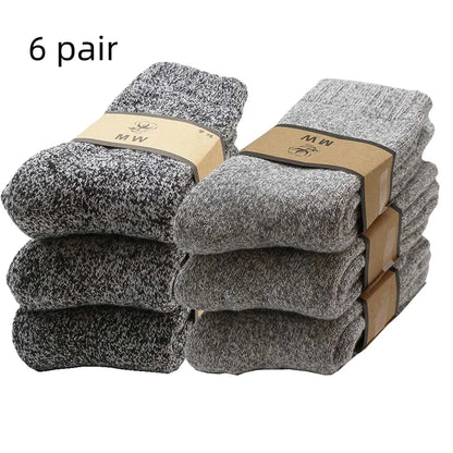 🧦❄️ Ανδρικές Χειμερινές Κάλτσες Merino Wool – Extra Ζεστές & Αντιπαγωτικές (3 Ζευγάρια)