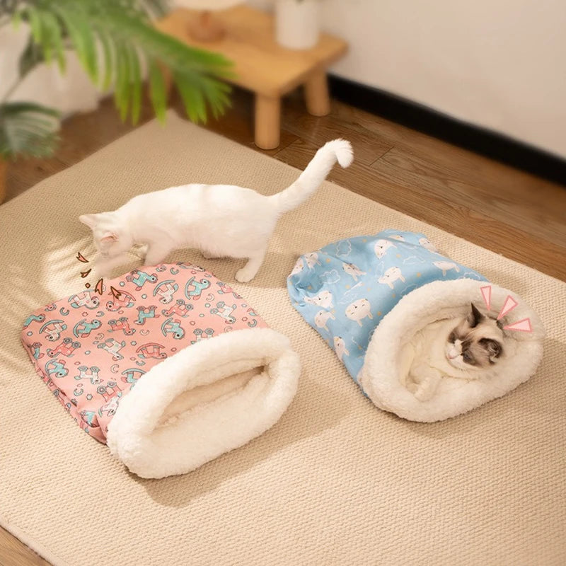 🐱 Αυτοθερμαινόμενο Κρεβατάκι – Cat Self-Heating Plush Bed | Ζεστό, Μαλακό & Άνετο Καταφύγιο για Γάτες έως 7kg
