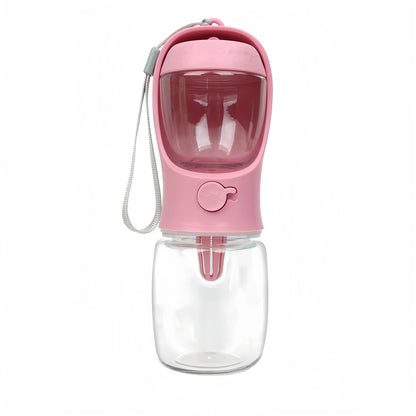 Portable Pet Water Bottle 🐾💧 | 2-in-1 Food & Water Container 🥣 | For Dogs & Cats 🐶🐱 | Travel Feeder 🚗🌿