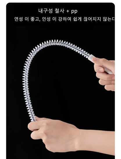 🧹 Βούρτσα Καθαρισμού Αποχέτευσης – Ευλύγιστη για Νεροχύτη, Μπάνιο & Σωληνώσεις 🚿✨