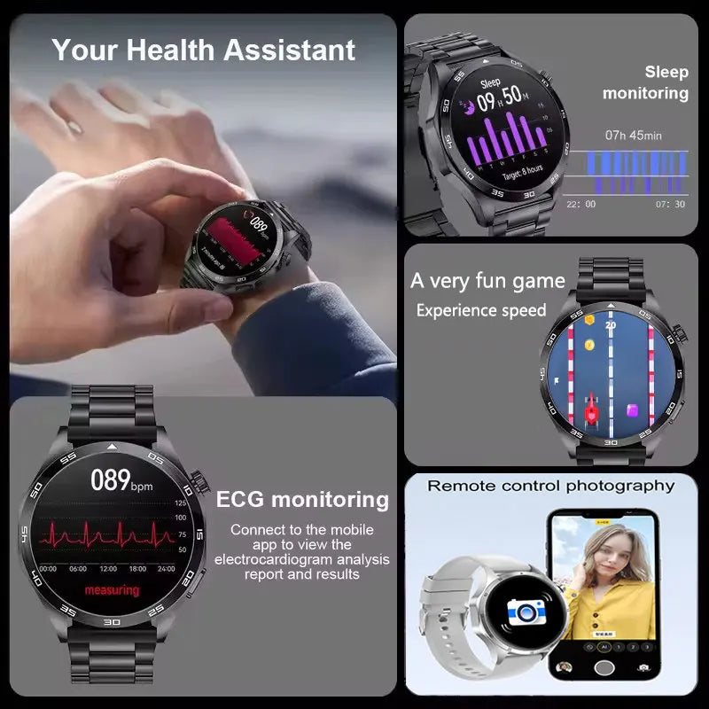 ⌚ 2025 New Men's Smart Watch - AMOLED | GPS | BT Call | NFC