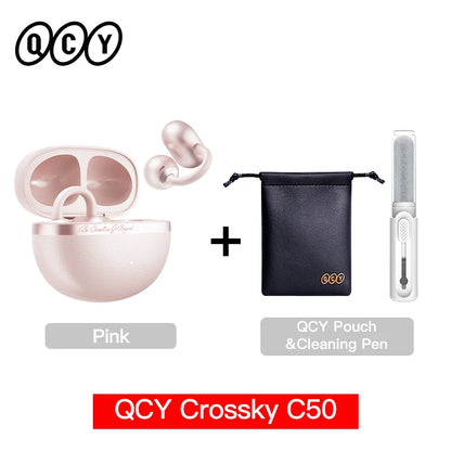 QCY Crossky C50 Open-Ear Wireless Earbuds – Bluetooth 6.0 Clip-On Ακουστικά
