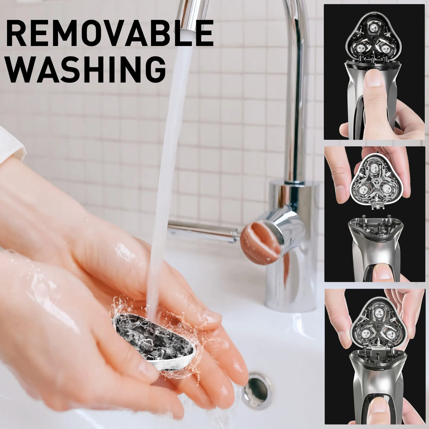 🪒⚡ ENCHEN Blackstone 3D Ηλεκτρική Ξυριστική Μηχανή για Άνδρες – Επαναφορτιζόμενη με USB Type-C & 3D Floating Blades 💈