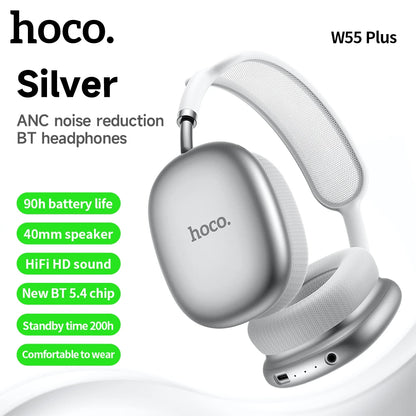 🎧 HOCO W55 Plus ANC – Over-Ear Bluetooth 5.4 Ακουστικά με Ενεργή Ακύρωση Θορύβου