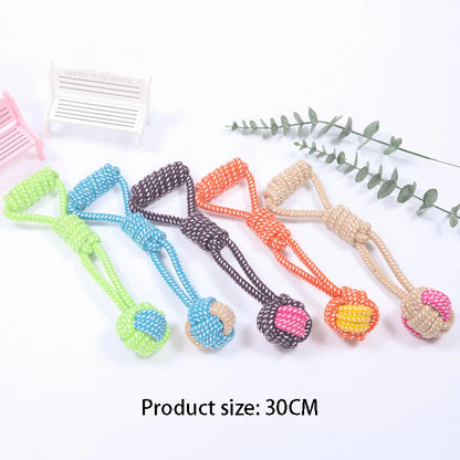Mini Dog Rope Toy 🐶🪢 | Cotton Ball for Chewing 🦷 | Interactive & Tooth-Friendly ✅ | For Small & Large Dogs 🐕🐾