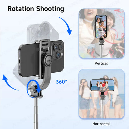 🤳📸 F01 Selfie Stick Tripod με Ασύρματο Bluetooth Remote & 360° Περιστροφή 🌍 Ελαφρύ & Φορητό για iPhone & Android