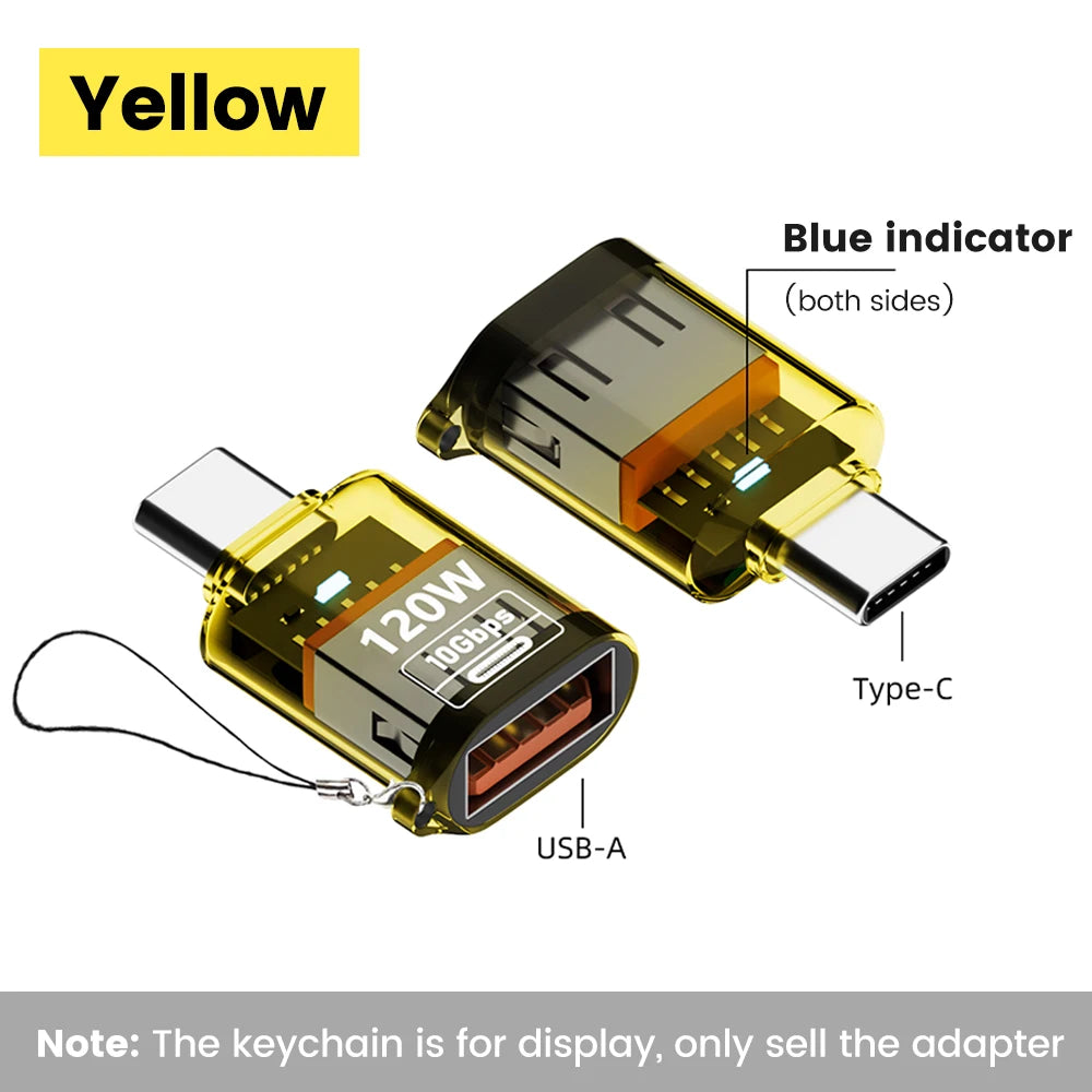 Olaf 120W USB-A Type-C OTG Adapter (USB 3.2) – Ταχεία Φόρτιση & Μεταφορά Δεδομένων