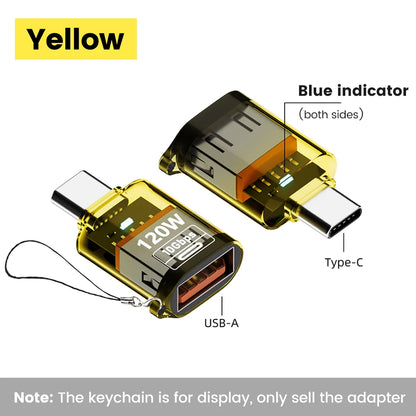 Olaf 120W USB-A Type-C OTG Adapter (USB 3.2) – Ταχεία Φόρτιση & Μεταφορά Δεδομένων