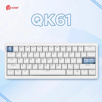 ⌨️🔥 CIDOO QK61 Tri-Mode Wireless Mechanical Keyboard – 60% Layout με VIA/QMK υποστήριξη, Gasket mount & Hot Swap για ultimate gaming & typing! 🎮💻