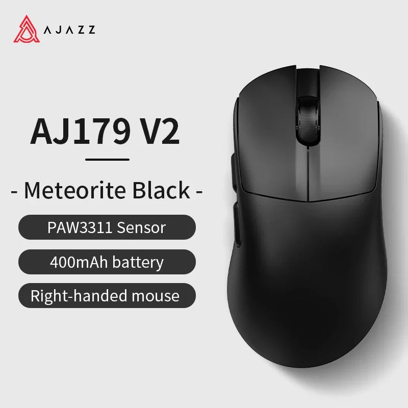 🖱️🔥 AJAZZ AJ179 V2 / V2 MAX Wireless Gaming Mouse – 12.000 DPI | PAW3311 | Magnetic Charging Base 🎮✨