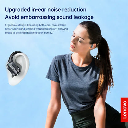 Lenovo XT80 Wireless Sports Bluetooth 5.3 Earbuds with Ear Hooks, LED Indicator & Microphone