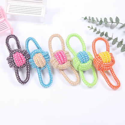 Mini Dog Rope Toy 🐶🪢 | Cotton Ball for Chewing 🦷 | Interactive & Tooth-Friendly ✅ | For Small & Large Dogs 🐕🐾