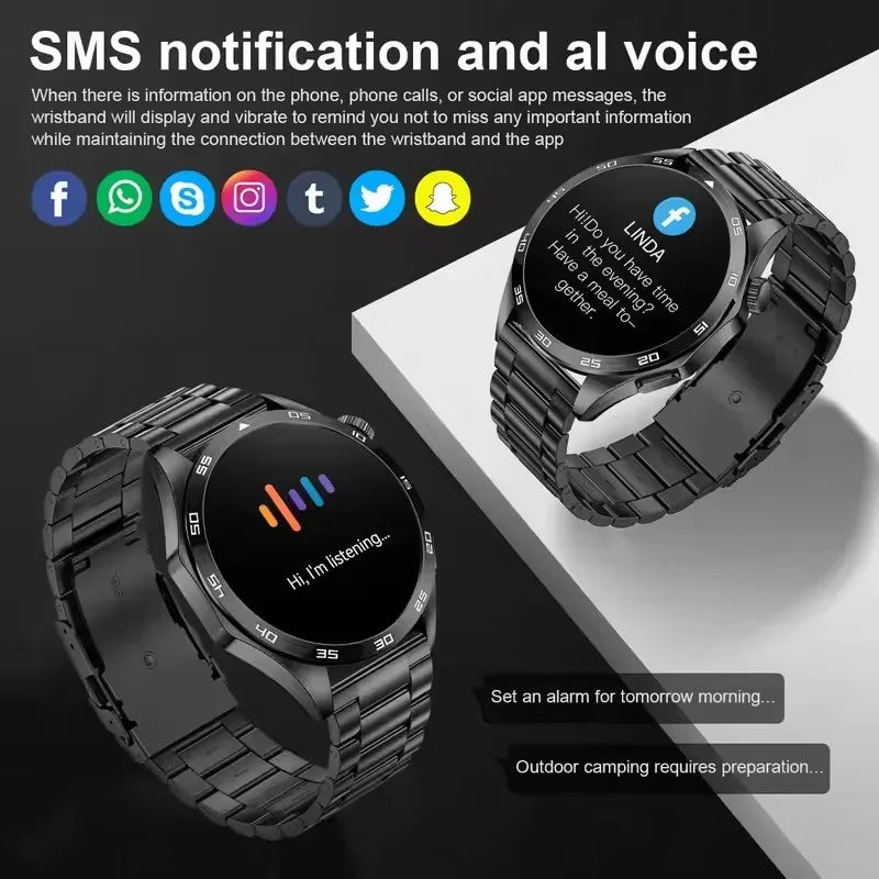 ⌚ 2025 New Men's Smart Watch - AMOLED | GPS | BT Call | NFC
