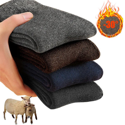 🧦Χειμερινές Κάλτσες Merino Wool – Extra Παχιές & Ζεστές για Άνδρες & Γυναίκες ❄️🔥
