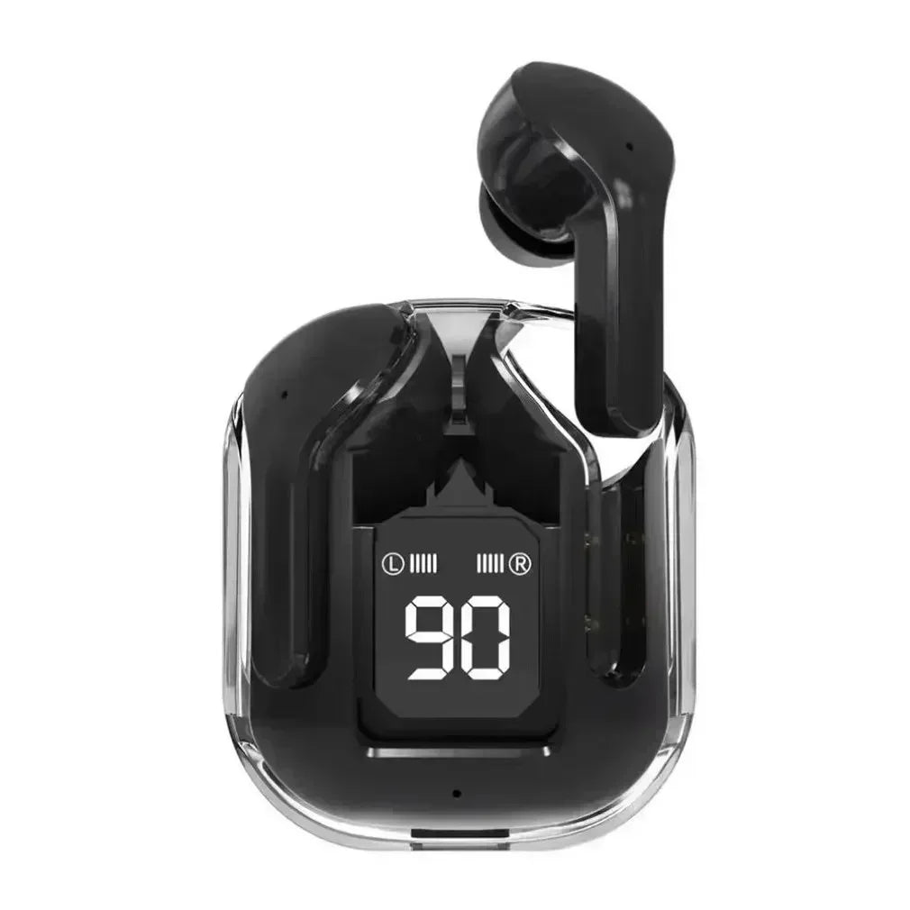 🎧✨ Original T2 Transparent TWS Bluetooth Earbuds – Bluetooth 5.3, HiFi Ήχος & LED Power Display