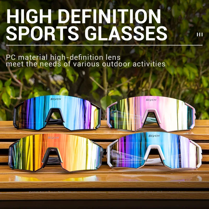 😎 SCVCN Outdoor Cycling Sunglasses – Αθλητικά Γυαλιά Ηλίου UV400 για Ποδηλασία, Τρέξιμο & Outdoor Sports | Unisex, Αντιχαρακτικά & Ανθεκτικά