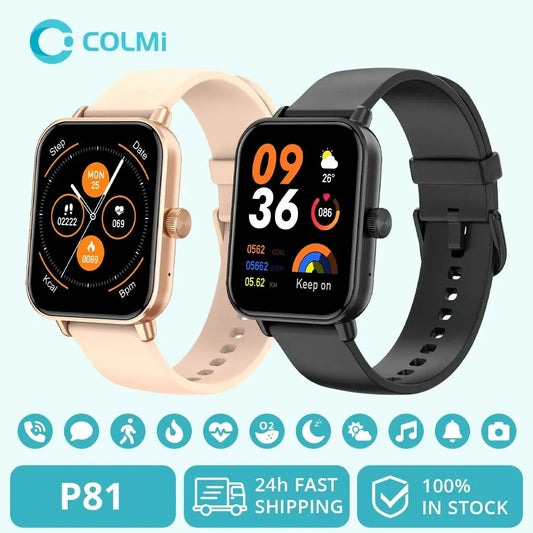 ⌚📞 COLMI P81 – Voice Calling Smartwatch με Οθόνη 1.9’’ HD, 24H Health Monitor, 100+ Sports Modes & 200+ Watch Faces ✨