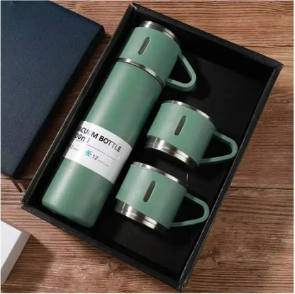 ☕🔥 500ml Θερμός Καφέ | 304 Ανοξείδωτο Ατσάλι | Business Style Thermos Bottle 👜 | Ιδανικό για Γραφείο & Ταξίδι