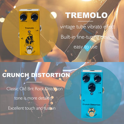 🎸⚡ Πεντάλ Ηλεκτρικής Κιθάρας – Overdrive, Distortion, Chorus, Delay & Tremolo, True Bypass & Ανθεκτικό Design 🎶