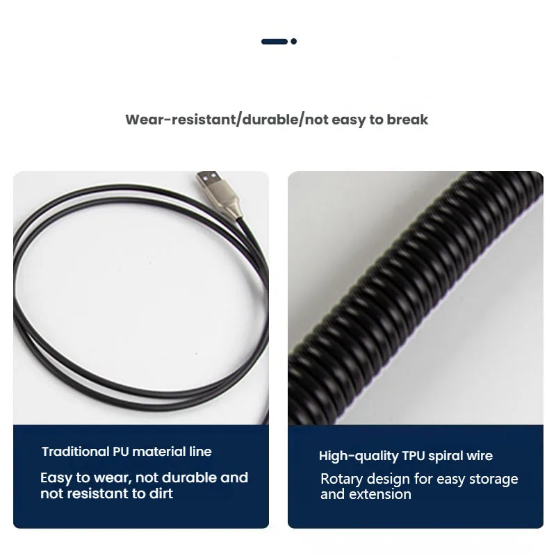 Mechanical Keyboard Coiled Cable USB Type-C με Aviator Connector (έως 3m)