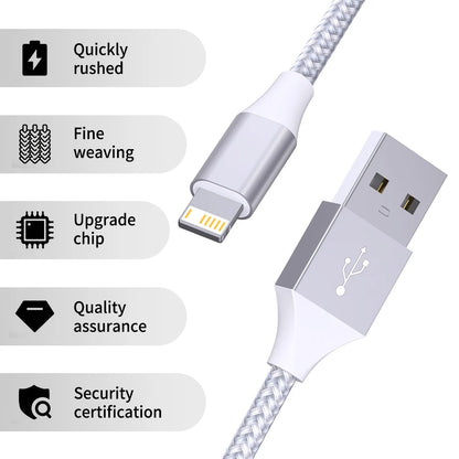 🔌⚡ LAIHONEN MFi USB-A σε Lightning Cable 2.4A 📱⚡