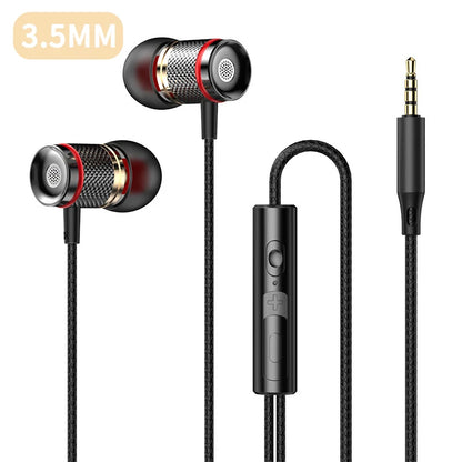 🎧 9D HiFi Heavy Bass Earphones – Ενσύρματα Ακουστικά με 7.1 Surround & Μικρόφωνο