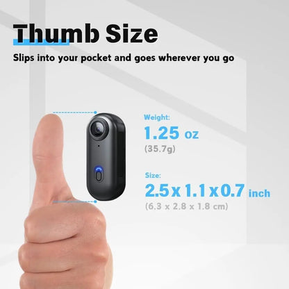 Mini Vlog / Action Camera 4K HD με Wi-Fi – Ultra Compact Body Cam για Sports, Travel & POV