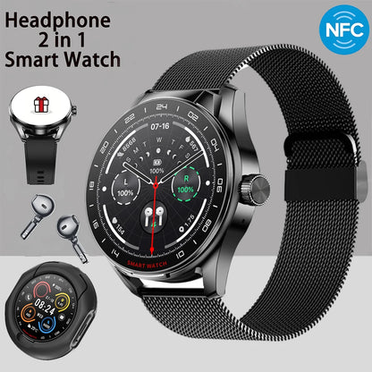 ⌚ GEJIAN D9 – Smart Watch με Ενσωματωμένα Bluetooth Ακουστικά 2-σε-1 | NFC, Κλήσεις, Καρδιακός Ρυθμός & Πολλαπλά Sports Modes