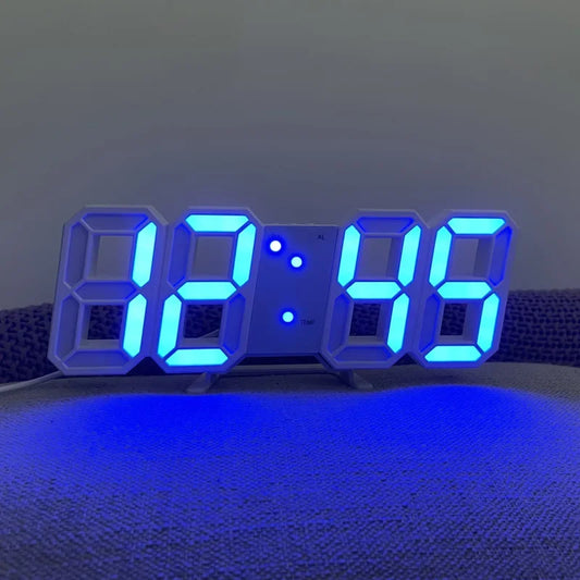 ⏰✨ Electronic Digital LED Wall Clock – Μοντέρνο Ρολόι Τοίχου & Γραφείου με Ξυπνητήρι 🖥️