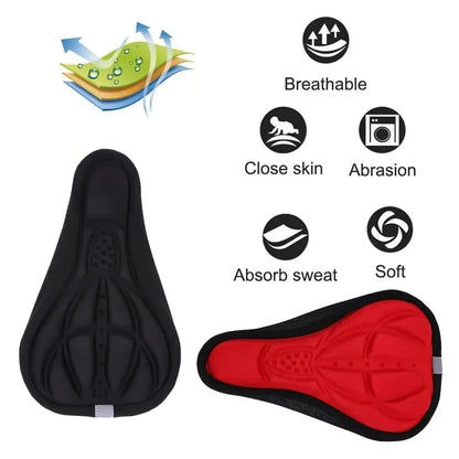 🚴‍♂️ 3D Soft Bicycle Saddle Cover – Ανατομικό Κάλυμμα Σέλας με Παχύ Σφουγγάρι & Εξαερισμό