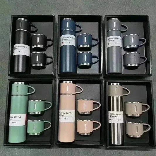 ☕🔥 500ml Θερμός Καφέ | 304 Ανοξείδωτο Ατσάλι | Business Style Thermos Bottle 👜 | Ιδανικό για Γραφείο & Ταξίδι