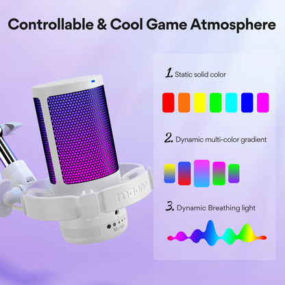 🎤🌈 Maono Gamerwave DGM20S – USB RGB Gaming Microphone με Noise Canceling ⚡