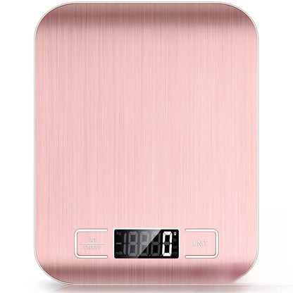 ⚖️ Ψηφιακή Ζυγαριά Κουζίνας 10kg – Με Οθόνη LCD, Ανοξείδωτη Επιφάνεια & Λειτουργία Απόβαρου ☕🍰