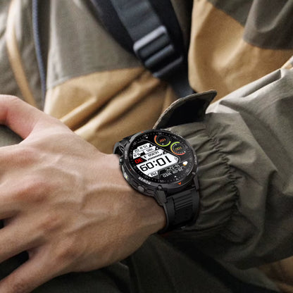 Military Smartwatch με 1400mAh Μπαταρία & Bluetooth Calling