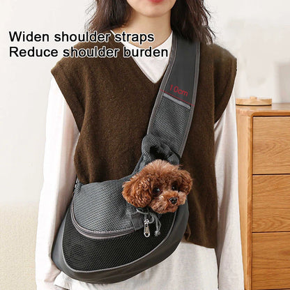 🎒🐾 Pet Carrier Sling Bag – Φορητή Τσάντα Ώμου για Μικρούς Σκύλους & Γάτες 🐶🐱 Ιδανική για βόλτες, ταξίδια και καθημερινές εξορμήσεις – με στυλ & άνεση!