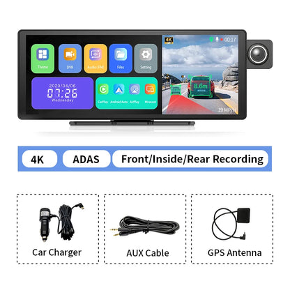 🚘📹 Imagebon H50 Dash Cam 11.3" – 4K + ADAS + Wireless CarPlay/Android Auto + 3 Channel Recording 🚀
